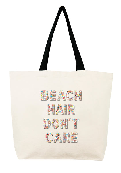 Beach Hair Don't Care Confetti Bead Tote