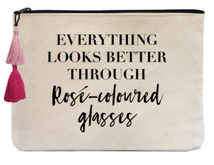 Everything Looks Better Through Rose-Colored Glasses - Flat Pouch