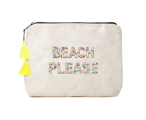 BEACH PLEASE- Confetti Bikini Clutch