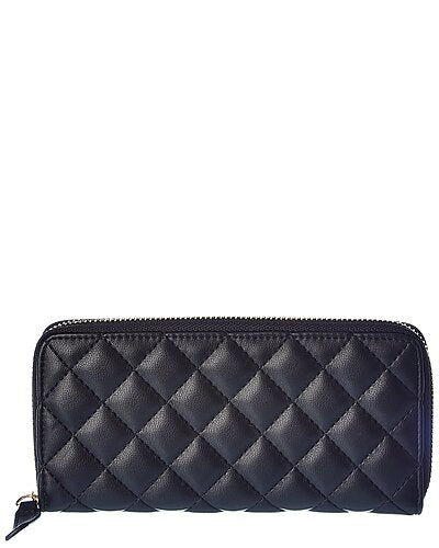 Quilted Black Hearts Wristlet Wallet
